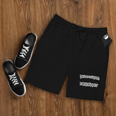 Grey Metal Logo Summer Fleece Shorts