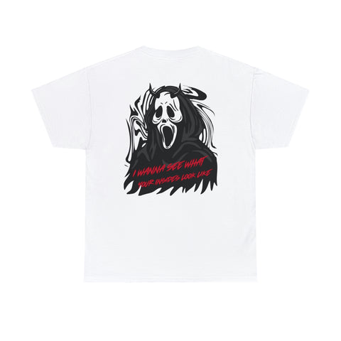 "I Wanna See Your Insides" Cotton T-Shirt - White