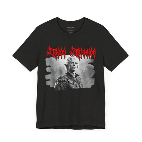 "Daddy Astarion" Black Metal Jersey Short Sleeve T-shirt