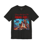 "I Sold My Soul to Baldur's Gate 3" Black Metal Jersey Short Sleeve T-shirt