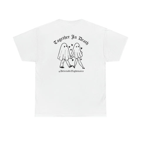 T-Shirt en Coton "Ensemble dans la Mort" - Blanc