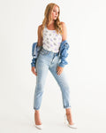 Camiseta sin mangas con estampado de gato para mujer 