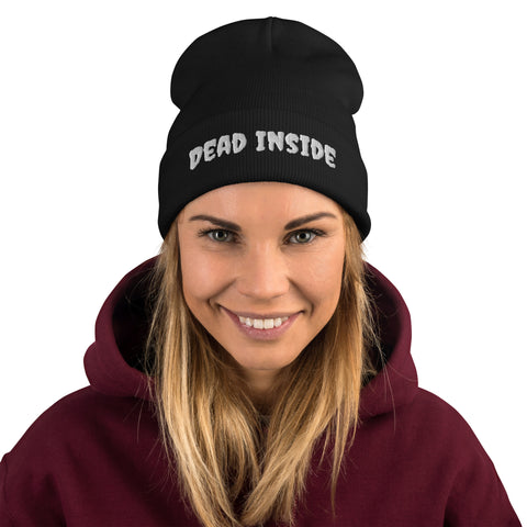Dead Inside Embroidered Beanie