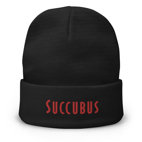 Succubus  Embroidered Beanie